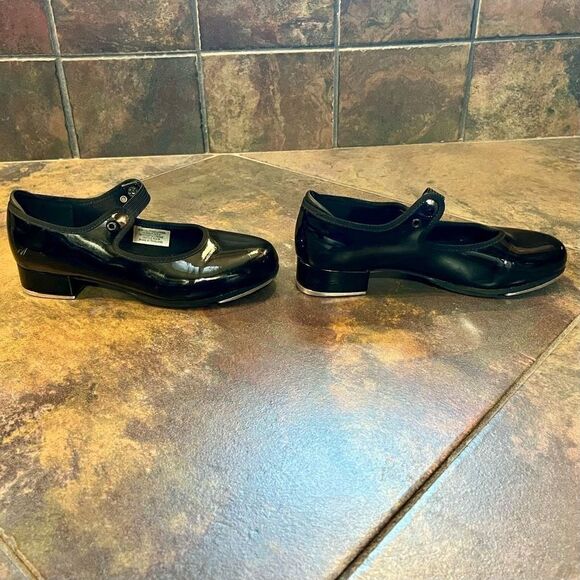Bloch Girl’s Black Snap Tap Shoes 1 1/2 M - Picture 3 of 16